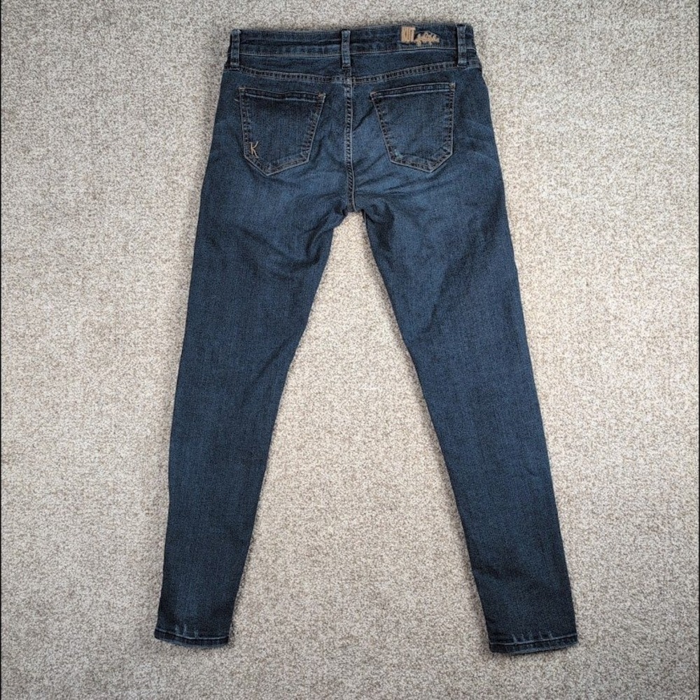 Kut from the Kloth Katy Boyfriend Jeans Dark Wash Blue Denim Size 2 - Picture 7 of 11